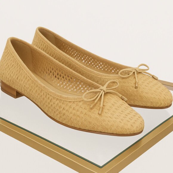 Sam Edelman Shoes - Sam Edelman NEW IN BOX  Tan Woven Ballet Flats